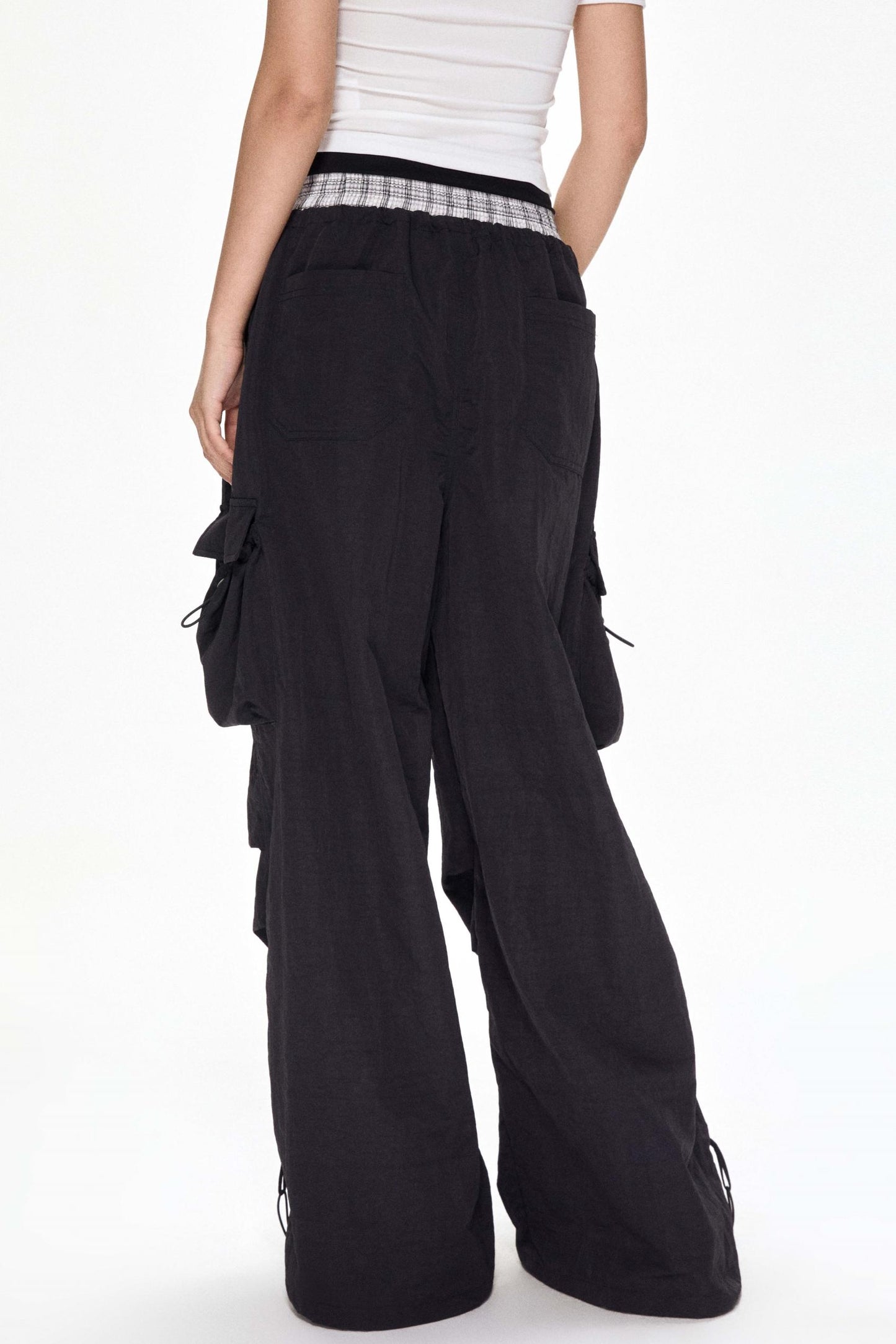 Color-Block Wide-Leg Pants