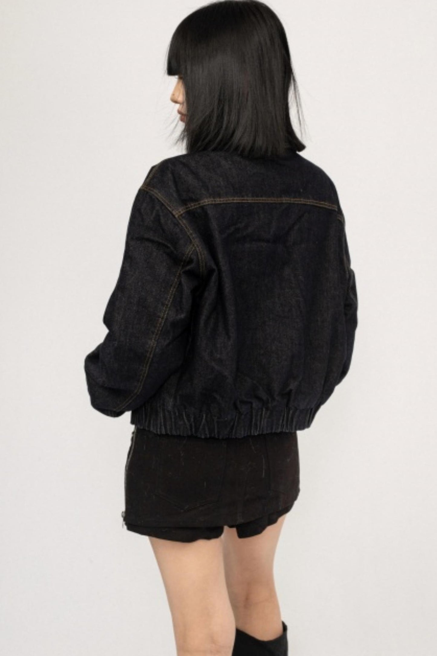 Retro Fur Collar Denim Jacket