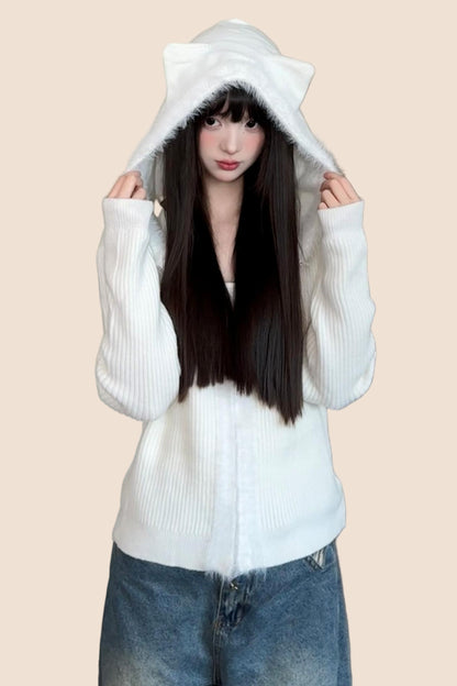 Vintage Patchwork Minimal Cardigan