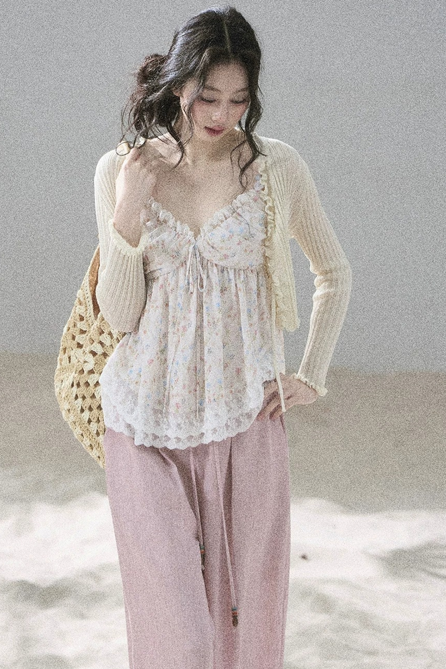 Summer Floral Lace Top