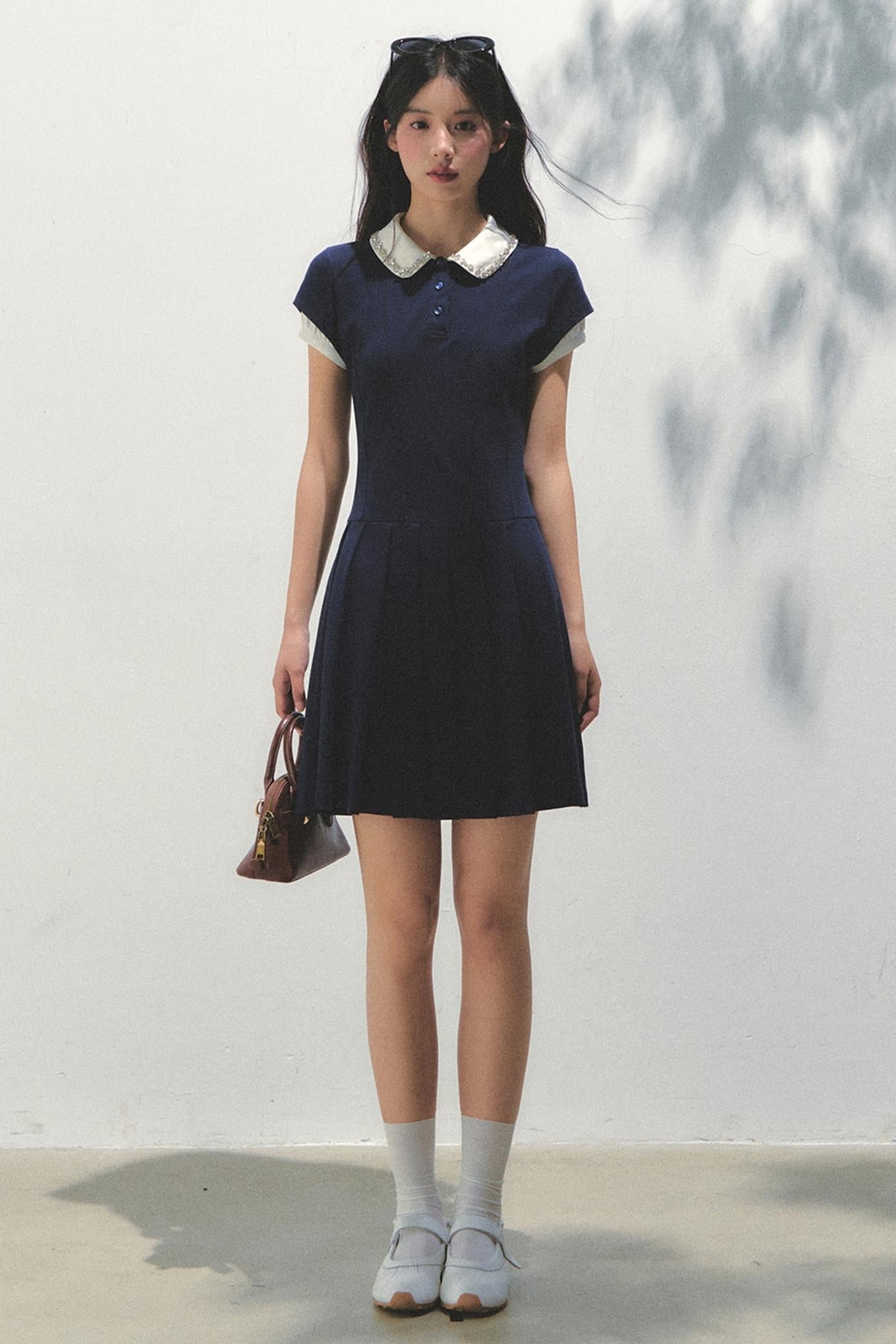 Pleated College Dress