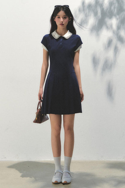 Pleated College Dress