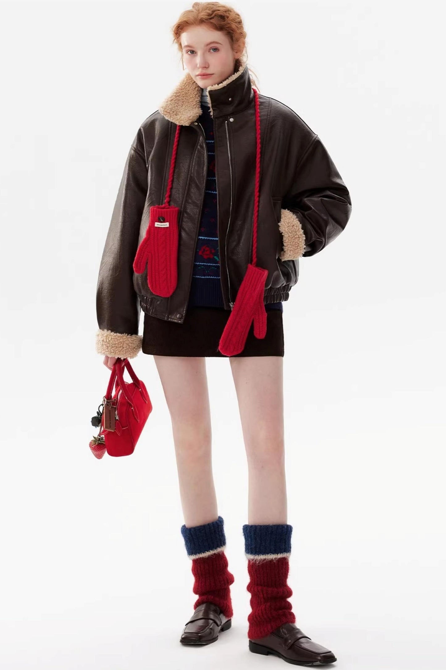 Color-Block Wool Socks