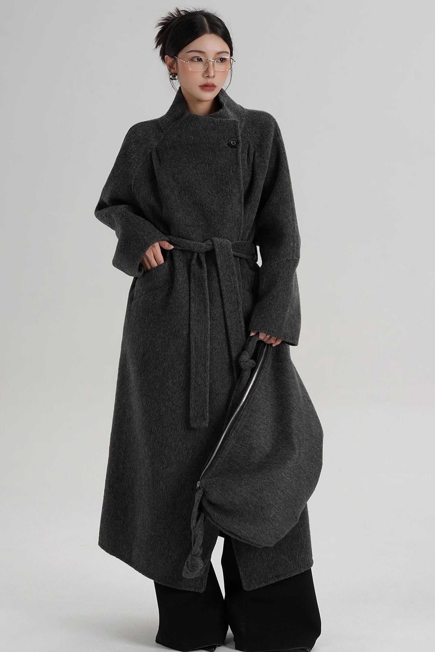 Elegant Wool Reversible Jacket