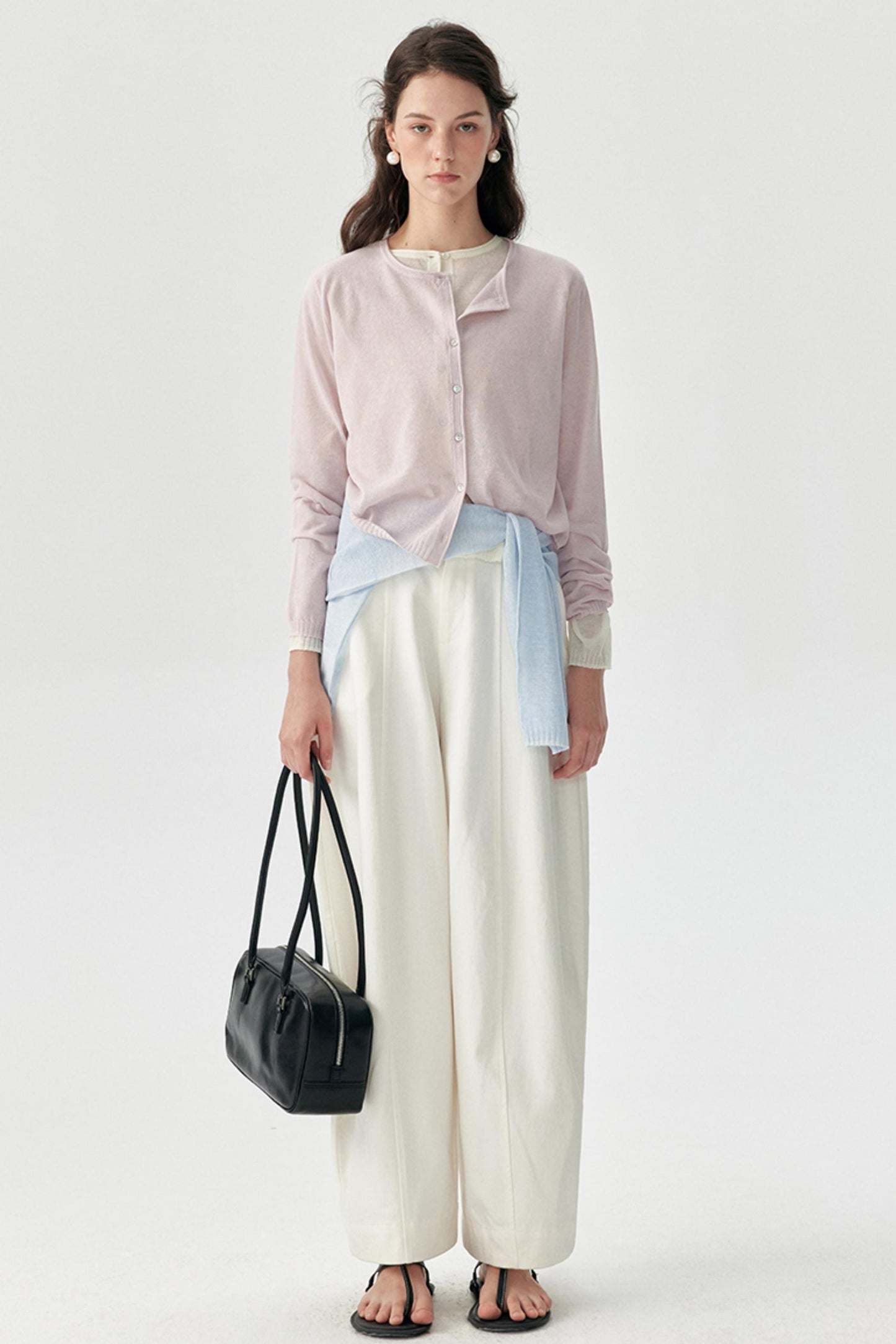 Mist Haze Silk Cardigan