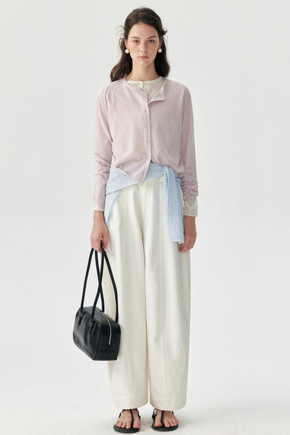 Mist Haze Silk Cardigan