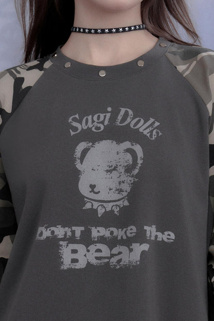 Autumn Style Gray Raglan Top