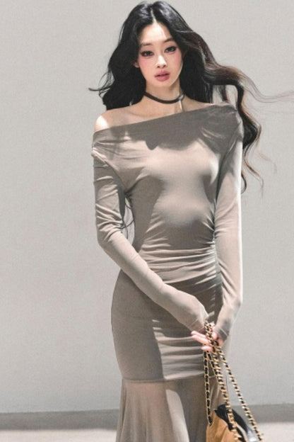 Slim-Fit Autumn Dress