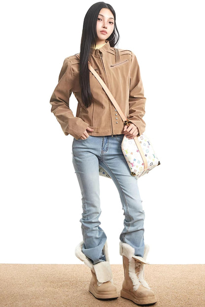 Retro Coffee Workwear Jacket