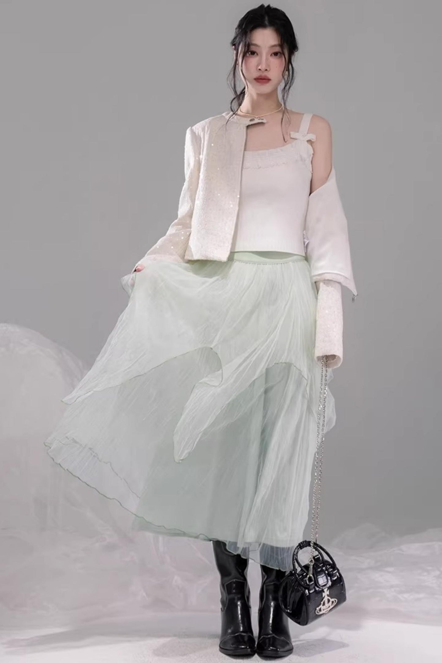 Exquisite Cloud Weave Knit Vest