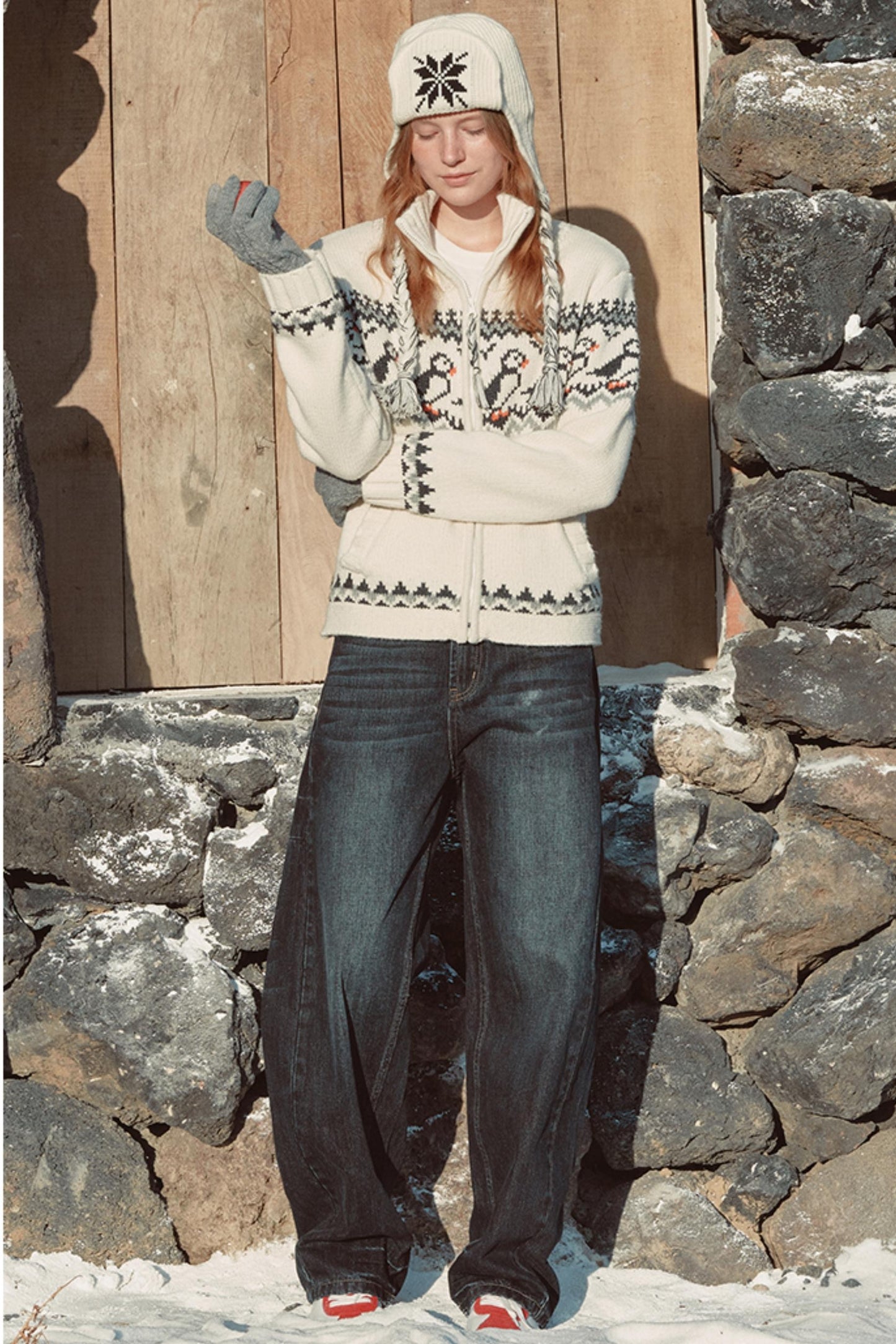 Isle Apricot Wool Sweater