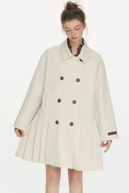 Moonlight Concerto Pleated Coat