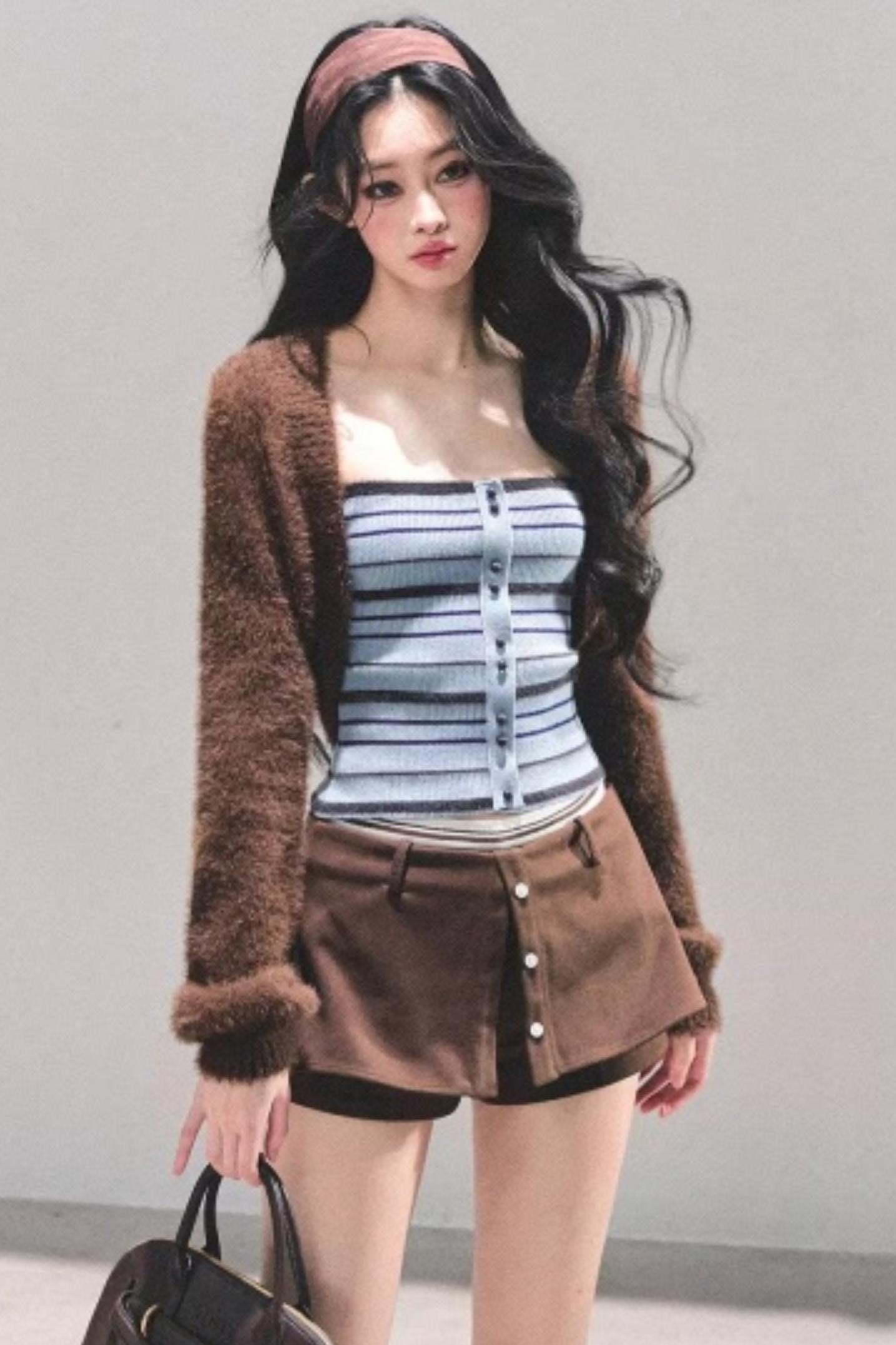 Hibiscus Knit Sweater Coat