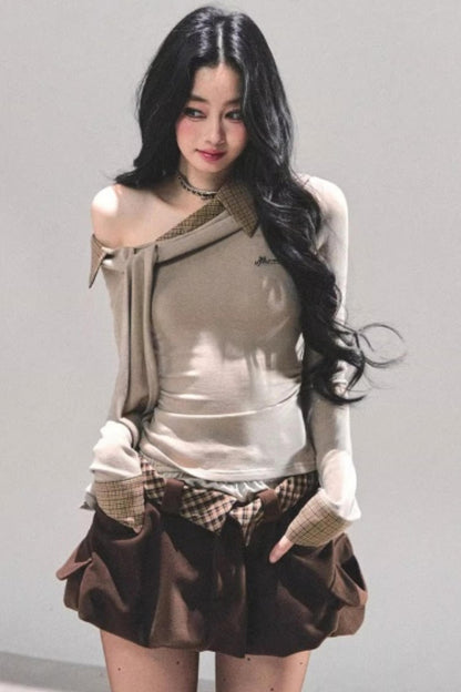 Knit Off-Shoulder Top