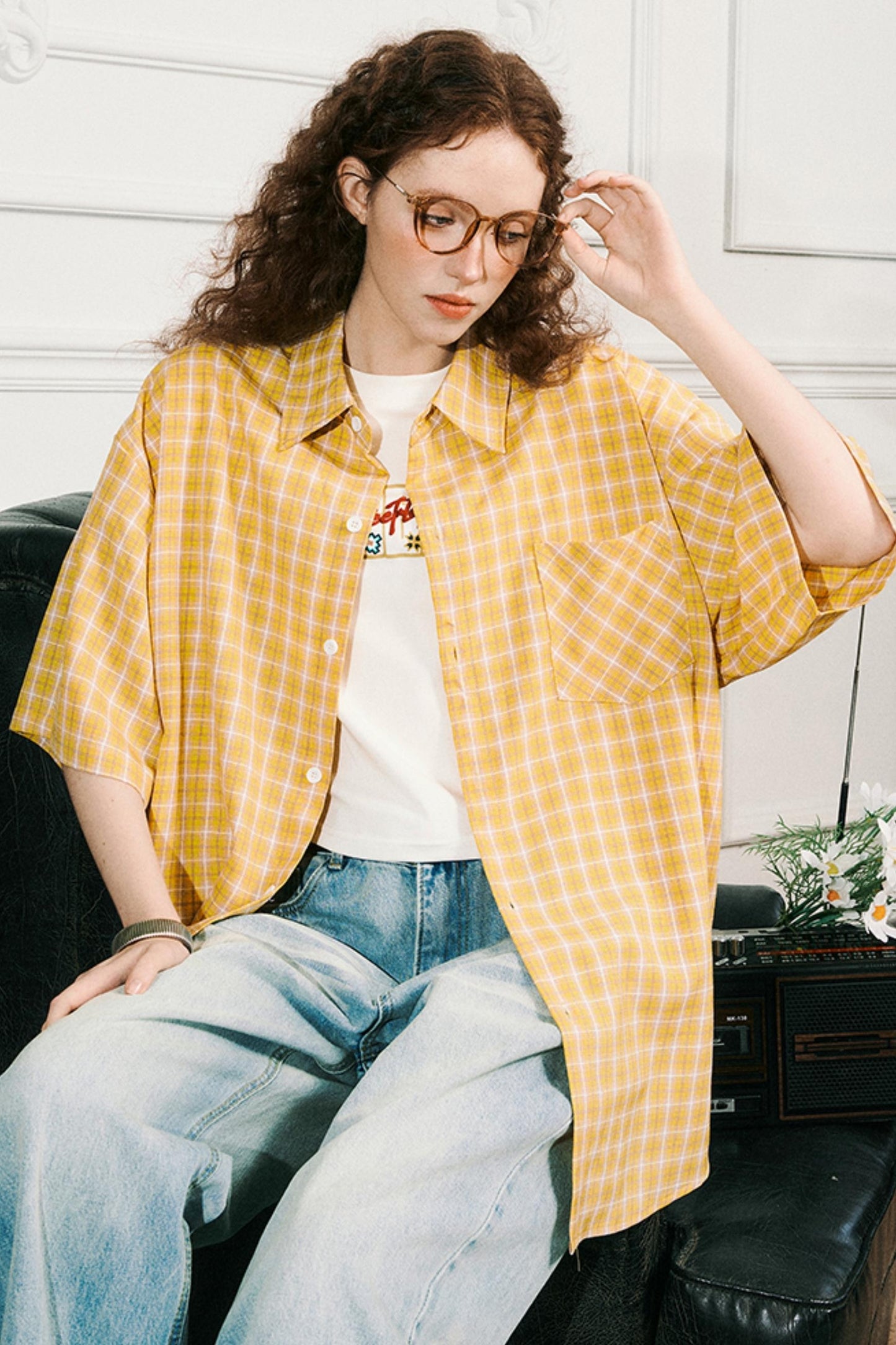 Plaid Summer Blouse