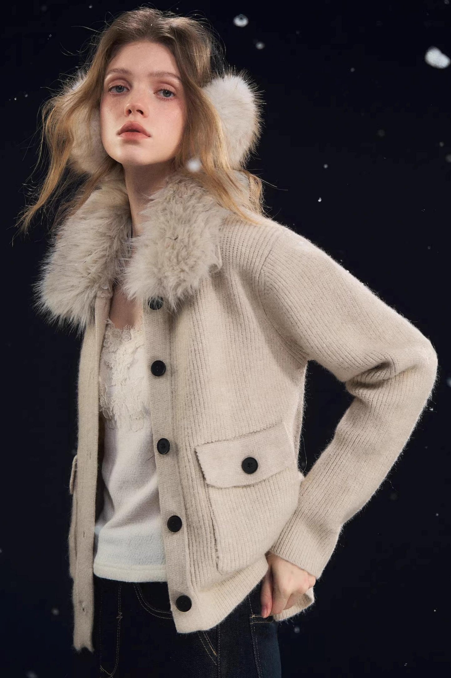 Soft Velvet Texture Lace Camisole