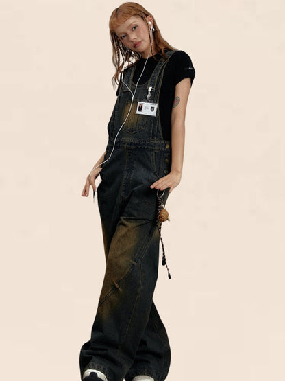 Wasteland Denim Bib Pants