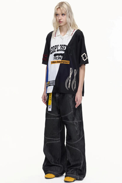 American Jersey Polo Top