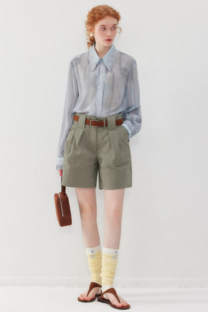 Layered Tulle U-Neck Top Set-Up