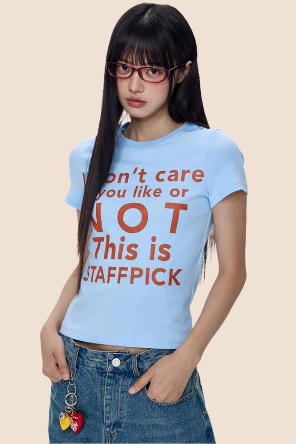 American Monogram Cropped T-Shirt