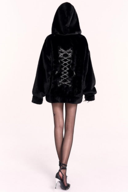 Winter Plush Spice Hooded Jacket