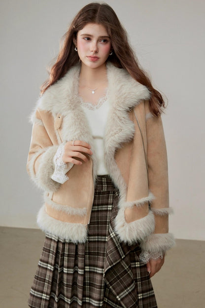 Ruffled Design Retro Plaid Skirt