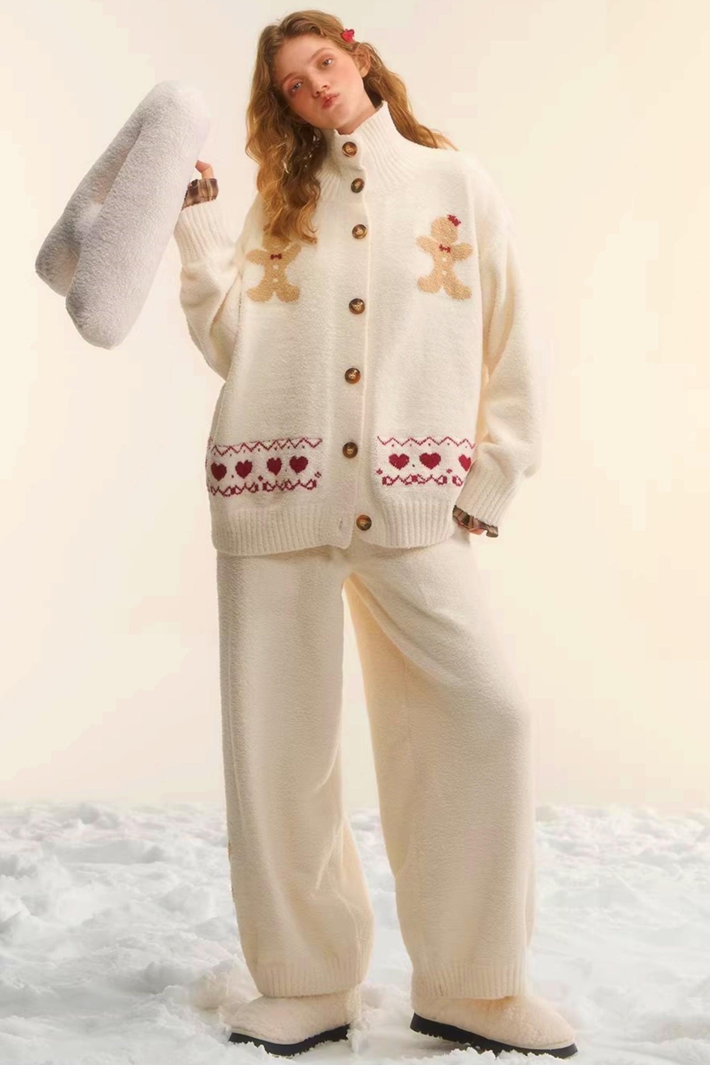 Gingerbread Fair Isle Knit Sweater Set-Up