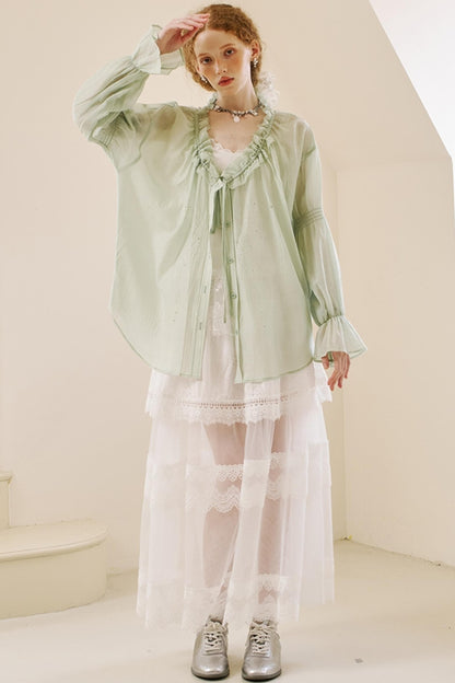 Butterfly V-Neck Summer Top