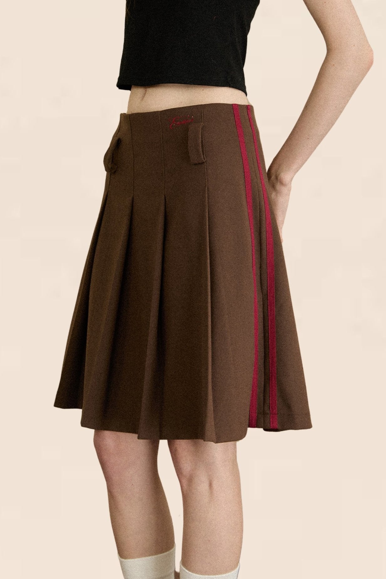 EZEK American Retro Hottie Slim Skirt Female Early Autumn Slim Pleated Skirt Short Skirt Modisch, lässig und vielseitig