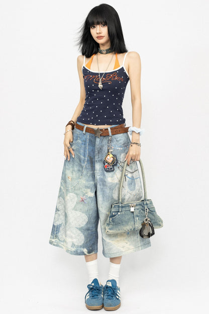 Polka Dot Layered Tank Top