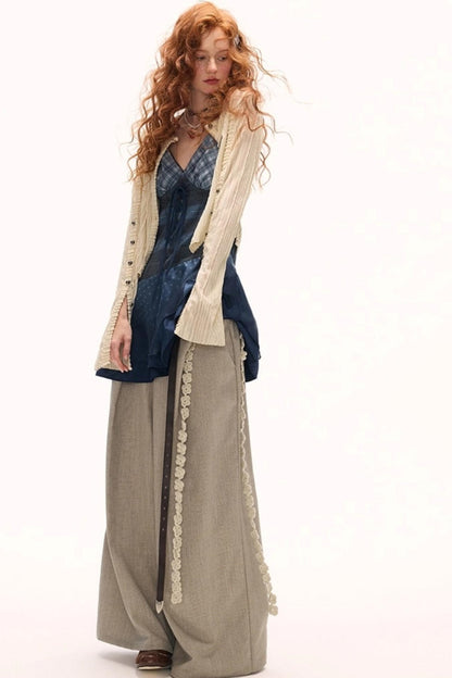 Blue Plaid Slip Dress