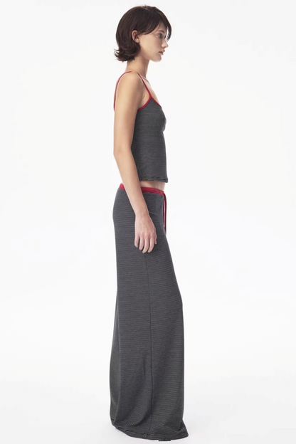 Retro Striped Tank Top and Pants Set