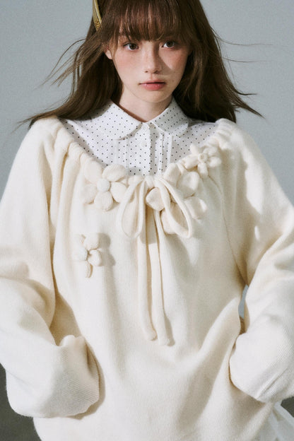 Sweet Girly Knit Top