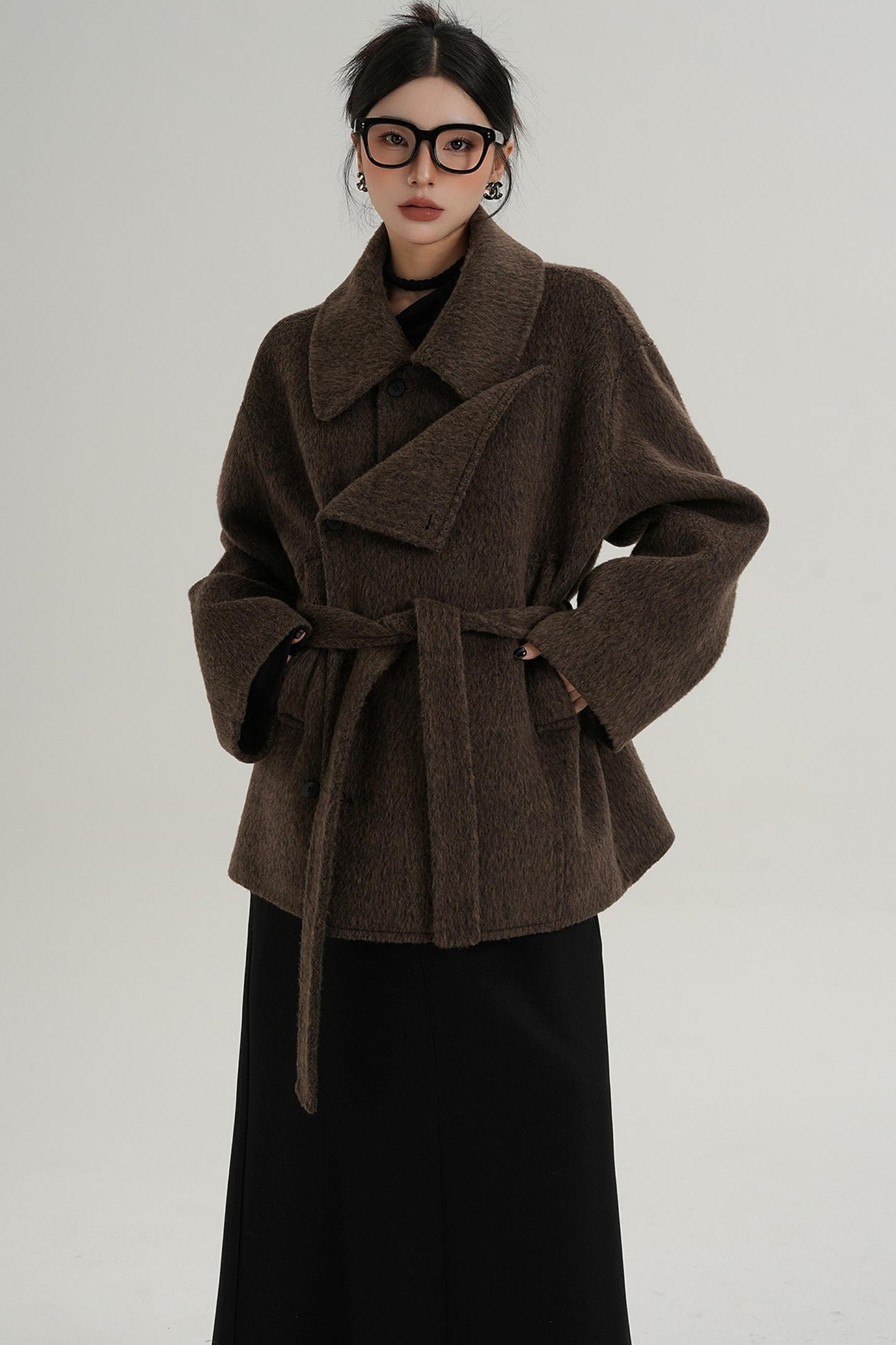 Coffee Woolen Jacket