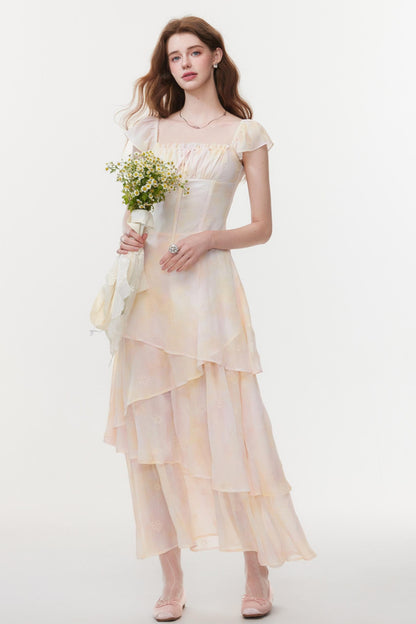 Summer Irregular Waist Skirt Dress