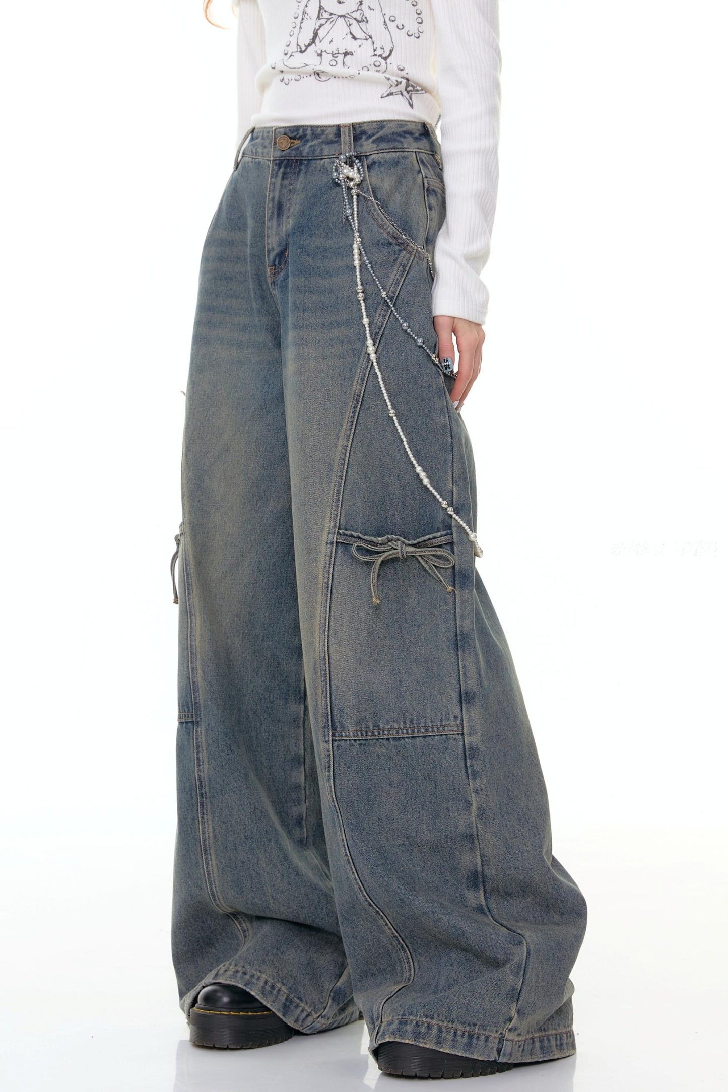 Denim Asymmetry Fit Pants