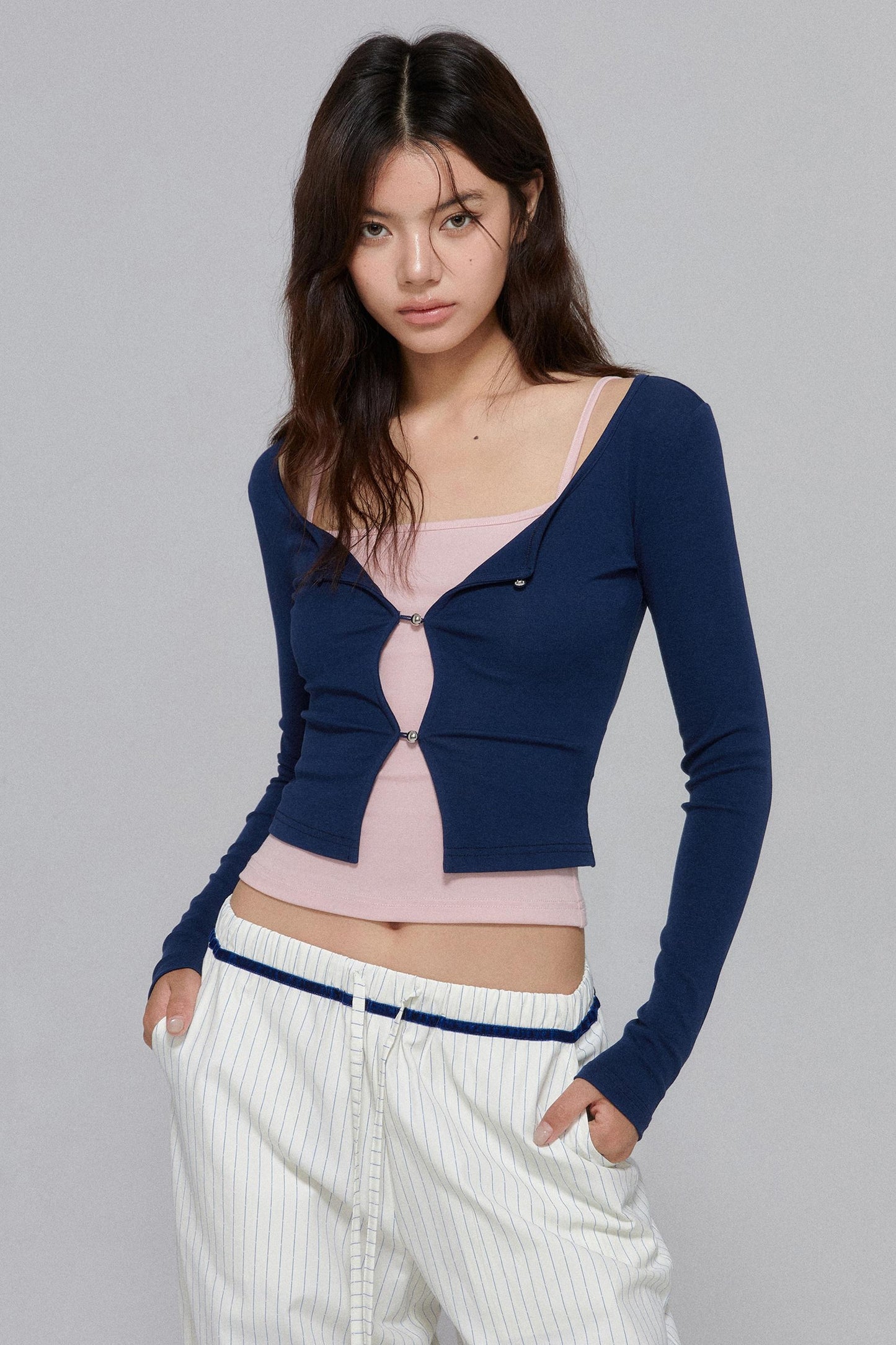 Elegant Strap Vest & Knit Set