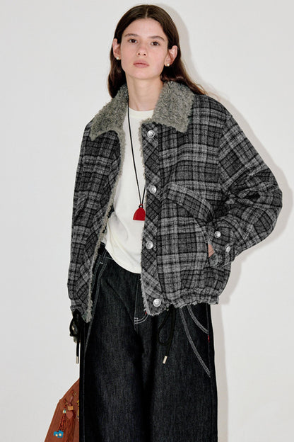 Winter Woolen Drawstring Jacket