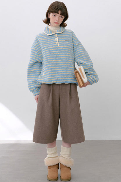 Sea Salt Striped Wool Sweater