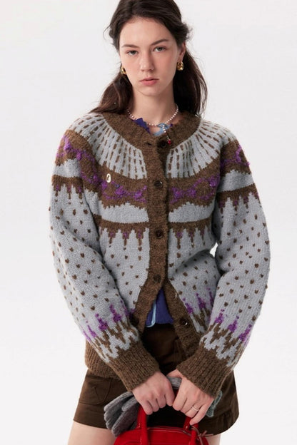 Fair Isle Sweater Jacket