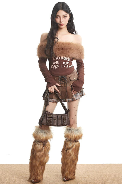 Spicy Autumn Pleated Skirt