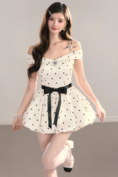 French Polka Dot Dress
