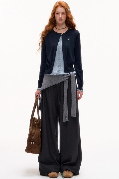 Knit Fake Collar Scarf