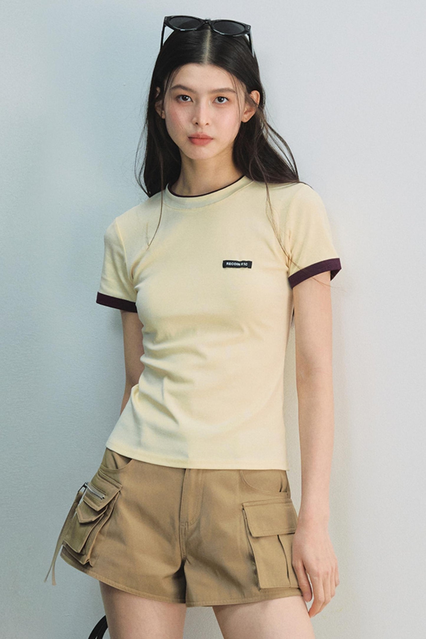 Miu Colorblock Waist Tee