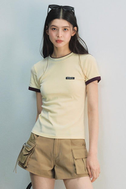 Miu Colorblock Waist Tee