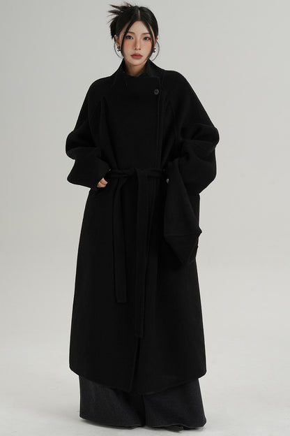 Woolen Elegance Long Jacket