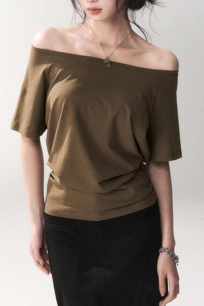 Off-Shoulder Stretchy Summer Top