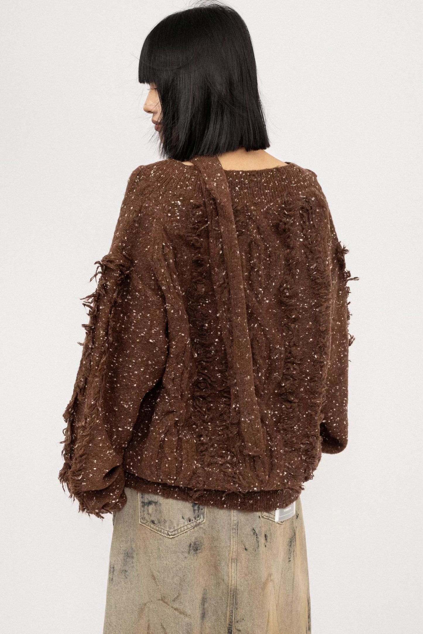 Butterfly Embroidered Knitted Sweater