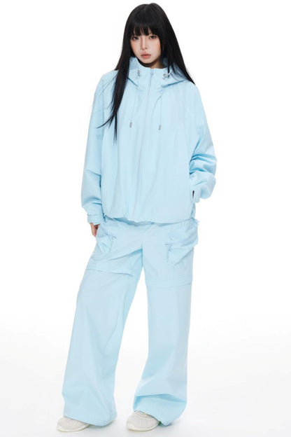 Windproof Waterproof Storm Jacket Pants Set-Up