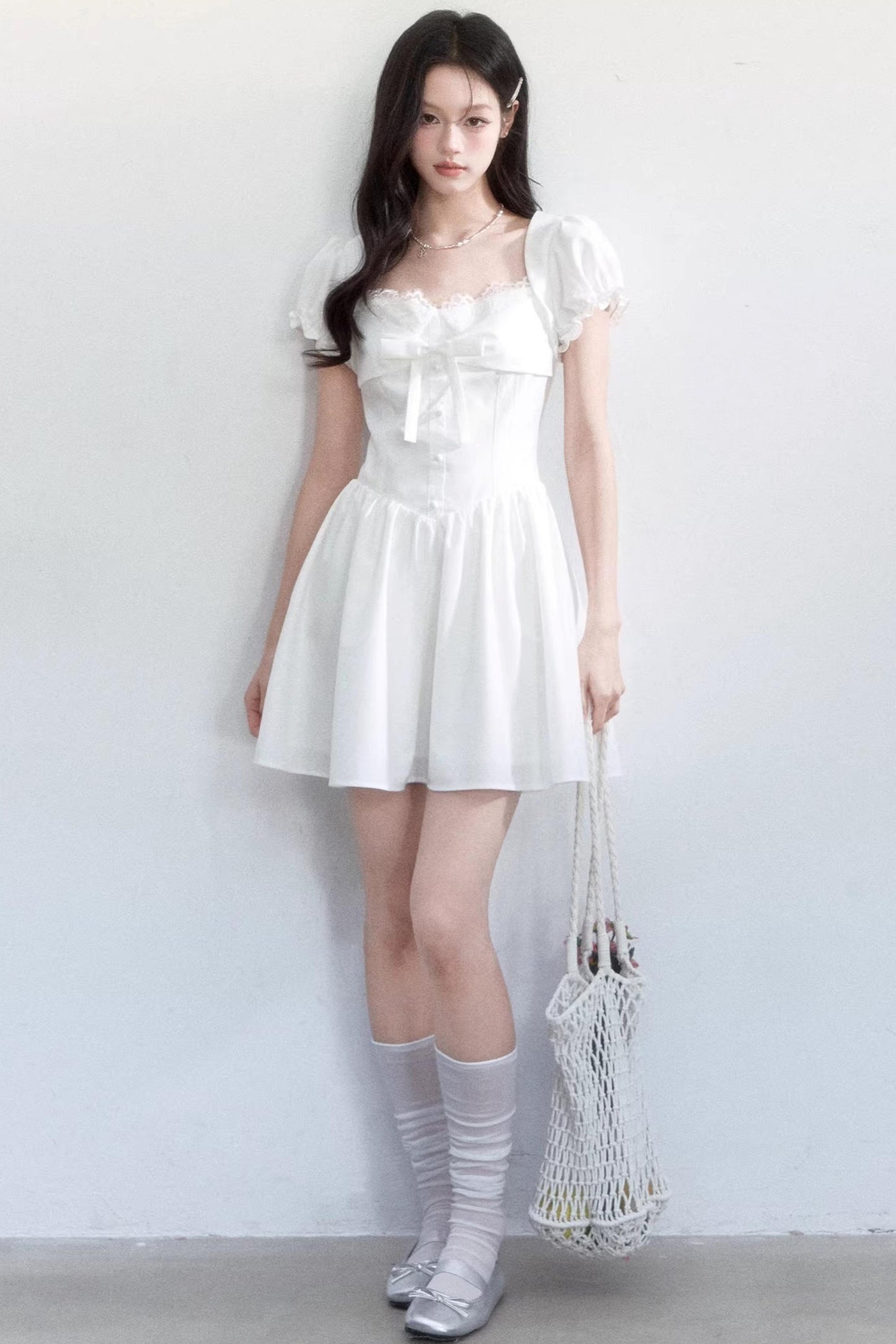 Sweet Bow Slim Dress